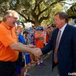 Florida Gators head coach Jim McElwain at Gator Walk - 1280x852