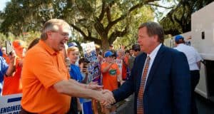 Florida Gators head coach Jim McElwain at Gator Walk - 1280x852
