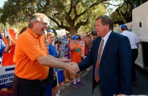 Florida Gators head coach Jim McElwain at Gator Walk - 1280x852