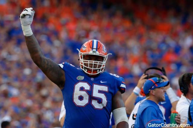 Florida Gators offensive lineman Jawaan Taylor against LSU- 1280x852