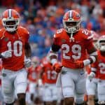 Florida Gators players run out of the Swamp against Vandy- 1280x852