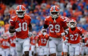 Florida Gators players run out of the Swamp against Vandy- 1280x852