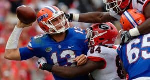 Florida Gators quarterback Feleipe Franks sacked against Georgia-1280x852