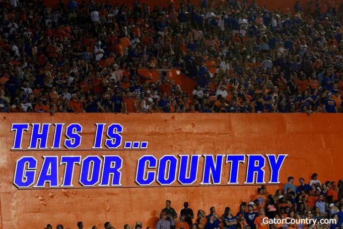 Florida Gators sign in the Swamp in 2017- 1280x853