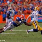 University of Florida defensive end Jabari Zuniga chases after LSU quarterback Danny Etling- Florida Gators baseball- 1280x852