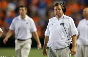 University of Florida head coach Jim McElwain reacts to a play during the Florida Gators loss to Texas A&M- Florida Gators football- 1280x853