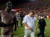 University of Florida head football coach Jim McElwain walks off the field after the Florida Gators loss to Texas A&M- Florida Gators football- 1280x852