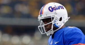University of Florida quarterback Malik Zaire warms up prior to the Florida Gators season opening game against the Michigan Wolverines- Florida Gators football- 1280x852