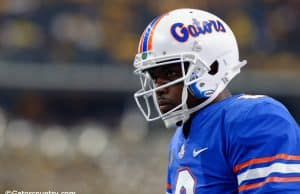 University of Florida quarterback Malik Zaire warms up prior to the Florida Gators season opening game against the Michigan Wolverines- Florida Gators football- 1280x852