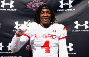 University of Florida receiver James Robinson poses after a practice at the 2017 Under Armour All-American game- Florida Gators football- 1280x854