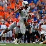 University of Florida senior defensive end Jordan Sherit earns one of his five quarterback hurries against Vanderbilt- Florida Gators football- 1280x852
