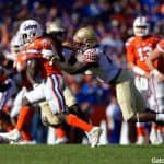 Florida Gators receiver Brandon Powell catches a pass against FSU- 1280x853