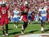 Nov 11, 2017; Columbia, SC, USA; South Carolina Gamecocks quarterback Jake Bentley (19) runs into the end zone to score a touchdown against the Florida Gators during the second half at Williams-Brice Stadium. Mandatory Credit: Jim Dedmon-USA TODAY Sports