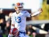 Nov 11, 2017; Columbia, SC, USA;Florida Gators quarterback Feleipe Franks (13) signals during the second half against the South Carolina Gamecocks at Williams-Brice Stadium. Mandatory Credit: Jim Dedmon-USA TODAY Sports