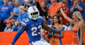 University of Florida defensive back Chauncey Gardner runs out onto the field before the Florida Gators game against UAB- Florida Gators football- 1280x851