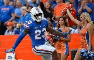 University of Florida defensive back Chauncey Gardner runs out onto the field before the Florida Gators game against UAB- Florida Gators football- 1280x851