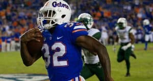 University of Florida freshman running back Adarius Lemons rushes for a 62-yard touchdown that was called back due to holding- Florida Gators football- 1280x853