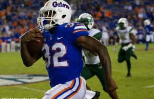 University of Florida freshman running back Adarius Lemons rushes for a 62-yard touchdown that was called back due to holding- Florida Gators football- 1280x853