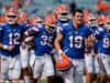 University of Florida punter Johnny Townsend runs out onto the field at EverBank Field before the Florida Gators game against Georgia- Florida Gators football- 1280x852
