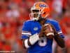 University of Florida quarterback Malik Zaire throws a pass against the Georgia Bulldogs- Florida Gators football- 1280x853