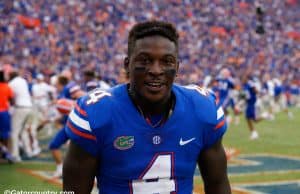 University of Florida receiver Brandon Powell celebrating the Florida Gators win over the Tennessee Volunteers- Florida Gators football- 1280x854