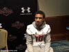 American Heritage receiver Anthony Schwartz fields questions from reporters at the Under Armour All-American Game- Florida Gators recruiting- 1280x960