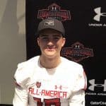 Florida Gators kicker signee Evan McPherson at Under Armour check-in- 1280x960