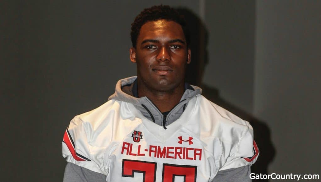 Florida Gators offensive line target Nick Petit-Frere at Under Armour check-in-1280x720