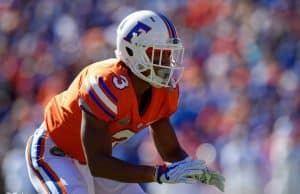 University of Florida defensive back Marco Wilson lines up in coverage against Florida State- Florida Gators football- 1280x852