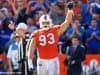 University of Florida defensive lineman Taven Bryan celebrates a sack against the Florida State Seminoles- Florida Gators football- 1280x853