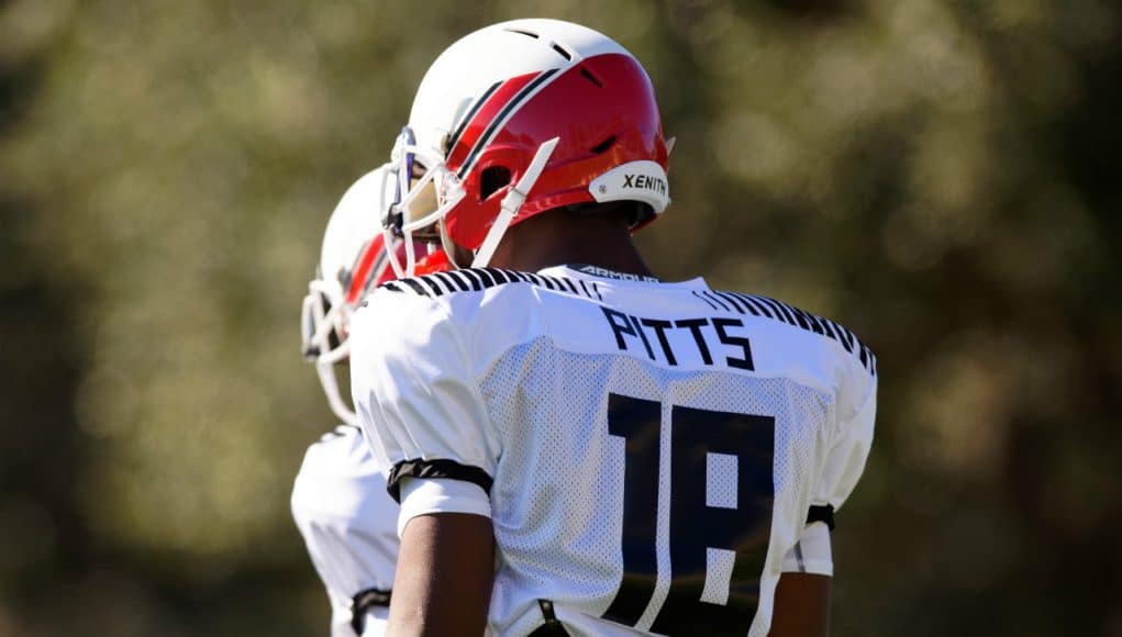 Florida Gators tight end signee Kyle Pitts at Under Armour practice- 1280x852