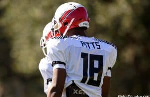 Florida Gators tight end signee Kyle Pitts at Under Armour practice- 1280x852