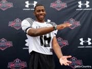 Florida Gators tight end signee Kyle Pitts does the Gator Chomp-1280x853