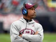 Dec 30, 2017; Jacksonville, FL, USA; Mississippi State Bulldogs interim head coach Greg Knox during the game against the Louisville Cardinals in the 2017 TaxSlayer Bowl at EverBank Field. Mandatory Credit: Melina Vastola-USA TODAY Sports