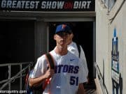 Brady Singer walks into TD Ameritrade before the Florida Gators game against the TCU Horned Frogs- Florida Gators baseball- 1280x850