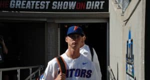 Brady Singer walks into TD Ameritrade before the Florida Gators game against the TCU Horned Frogs- Florida Gators baseball- 1280x850