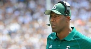 Eastern Michigan Eagles head coach Ron English looks on during the first quarter against the Penn State Nittany Lions at Beaver Stadium. (Photo: Matthew O'Haren, USA TODAY Sports)