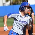 Florida Gators infielder Nicole DeWitt scores against Maryland- 1280x852