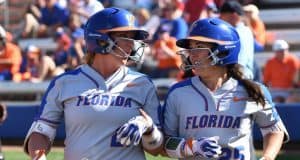 Florida Gators softball players Kayli Kvistad and Janell Wheaton during the Maryland game- 1280x852