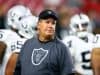 Aug 12, 2016; Glendale, AZ, USA; Oakland Raiders linebackers coach Sal Sunseri against the Arizona Cardinals during a preseason game at University of Phoenix Stadium. Mandatory Credit: Mark J. Rebilas-USA TODAY Sports