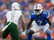 University of Florida Gators defensive back Duke Dawson lines up in coverage against the UAB Blazers- Florida Gators football- 1280x853