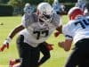 University of Florida Gators recruit offensive tackle Richard Gouraige during the first day of practice for the 2017 Under Armour All-America- Florida Gators recruiting- 1280x854