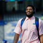 University of Florida defensive end CeCe Jefferson walks into Ben Hill Griffin Stadium before the Gators game against UAB- Florida Gators football- 1280x853
