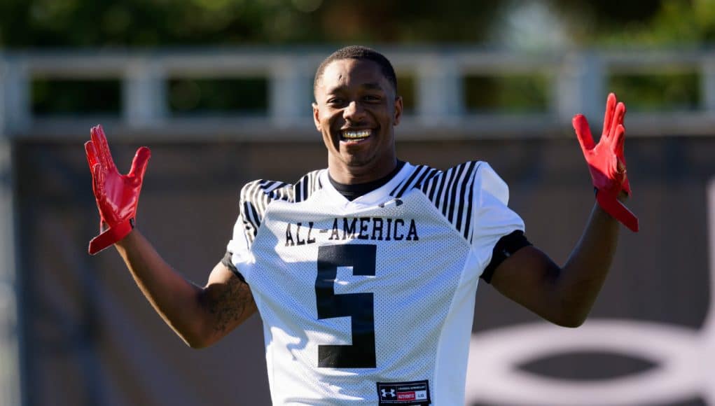 University of Florida recruit Jacob Copeland poses after practice during the Under Armour All-American game week- Florida Gators recruiting- 1280x853