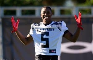 University of Florida recruit Jacob Copeland poses after practice during the Under Armour All-American game week- Florida Gators recruiting- 1280x853