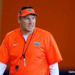 Florida Gators Head Coach Dan Mullen at spring practice 2018- 1280x853