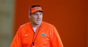 Florida Gators Head Coach Dan Mullen at spring practice 2018- 1280x853