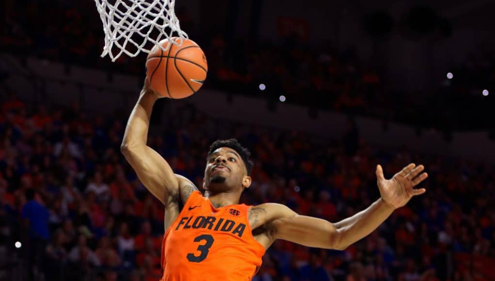 Florida Gators basketball player Jalen Hudson dunks against Kentucky- 1280x853