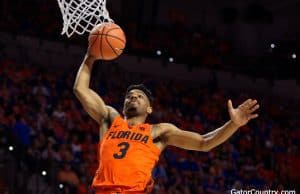 Florida Gators basketball player Jalen Hudson dunks against Kentucky- 1280x853