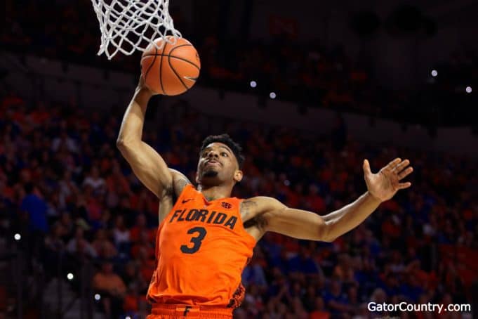 Florida Gators basketball player Jalen Hudson dunks against Kentucky- 1280x853